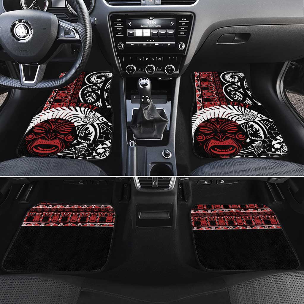 Honour The Treaty New Zealand Personalised Car Mats Toitu Te Tiriti Indigenous Maori Face