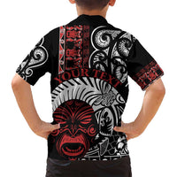 Honour The Treaty New Zealand Personalised Family Matching Puletasi and Hawaiian Shirt Toitu Te Tiriti Indigenous Maori Face