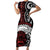 Honour The Treaty New Zealand Personalised Family Matching Short Sleeve Bodycon Dress and Hawaiian Shirt Toitu Te Tiriti Indigenous Maori Face