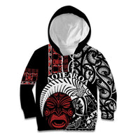 Honour The Treaty New Zealand Personalised Kid Hoodie Toitu Te Tiriti Indigenous Maori Face