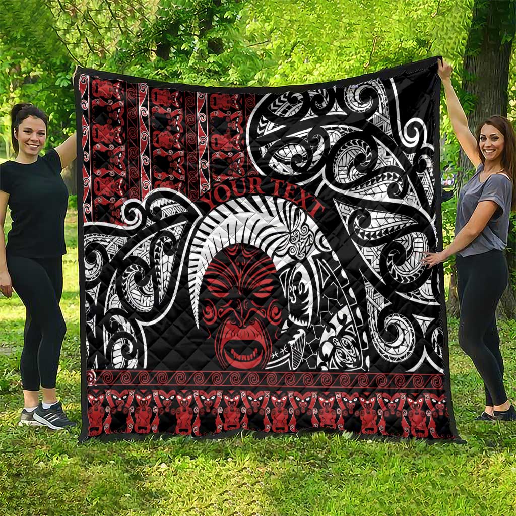 Honour The Treaty New Zealand Personalised Quilt Toitu Te Tiriti Indigenous Maori Face LT9 - Polynesian Pride