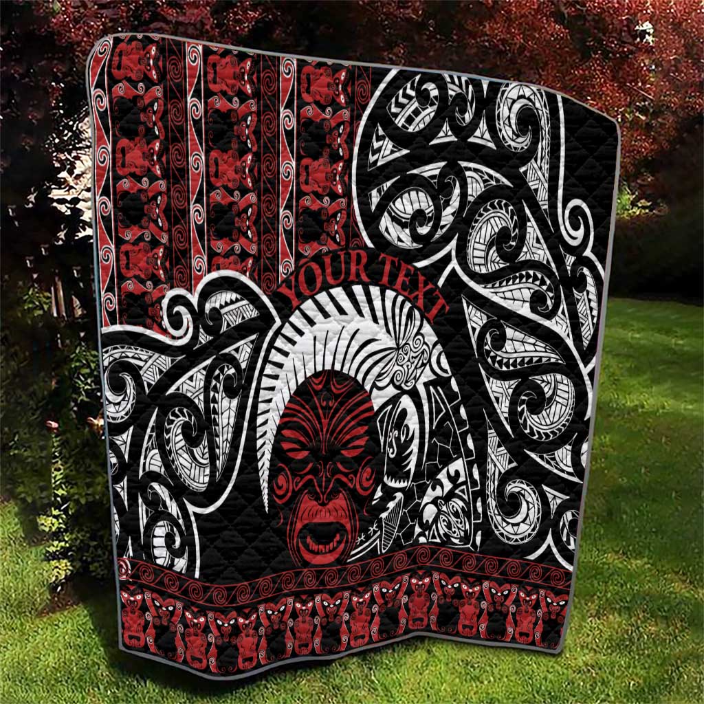 Honour The Treaty New Zealand Personalised Quilt Toitu Te Tiriti Indigenous Maori Face LT9 - Polynesian Pride