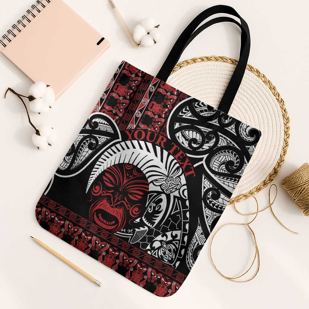 Honour The Treaty New Zealand Personalised Tote Bag Toitu Te Tiriti Indigenous Maori Face - Polynesian Pride