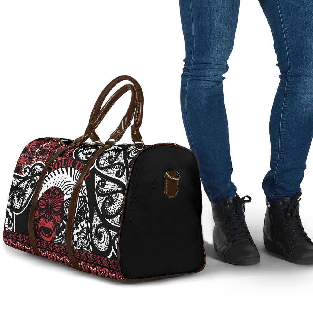 Honour The Treaty New Zealand Personalised Travel Bag Toitu Te Tiriti Indigenous Maori Face LT9 - Polynesian Pride