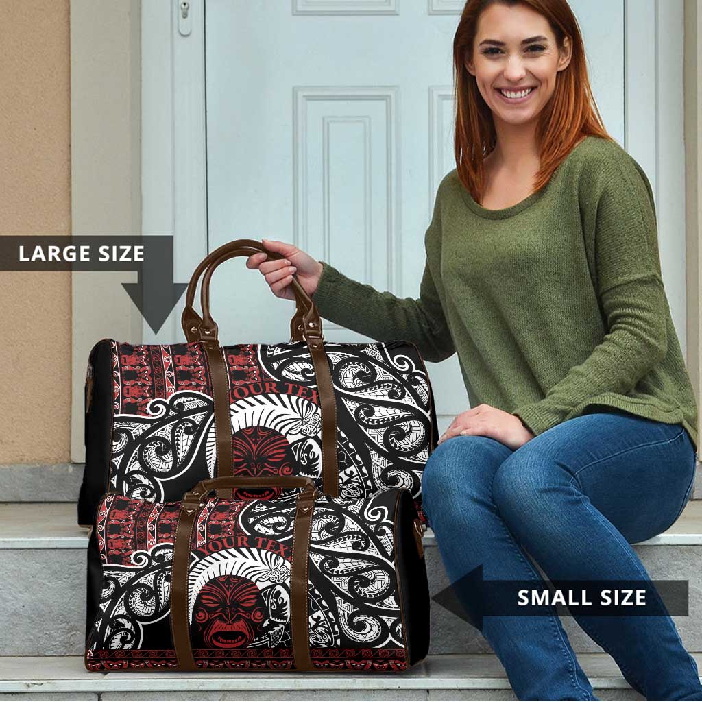 Honour The Treaty New Zealand Personalised Travel Bag Toitu Te Tiriti Indigenous Maori Face LT9 - Polynesian Pride
