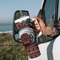 Honour The Treaty New Zealand Personalised Tumbler With Handle Toitu Te Tiriti Indigenous Maori Face
