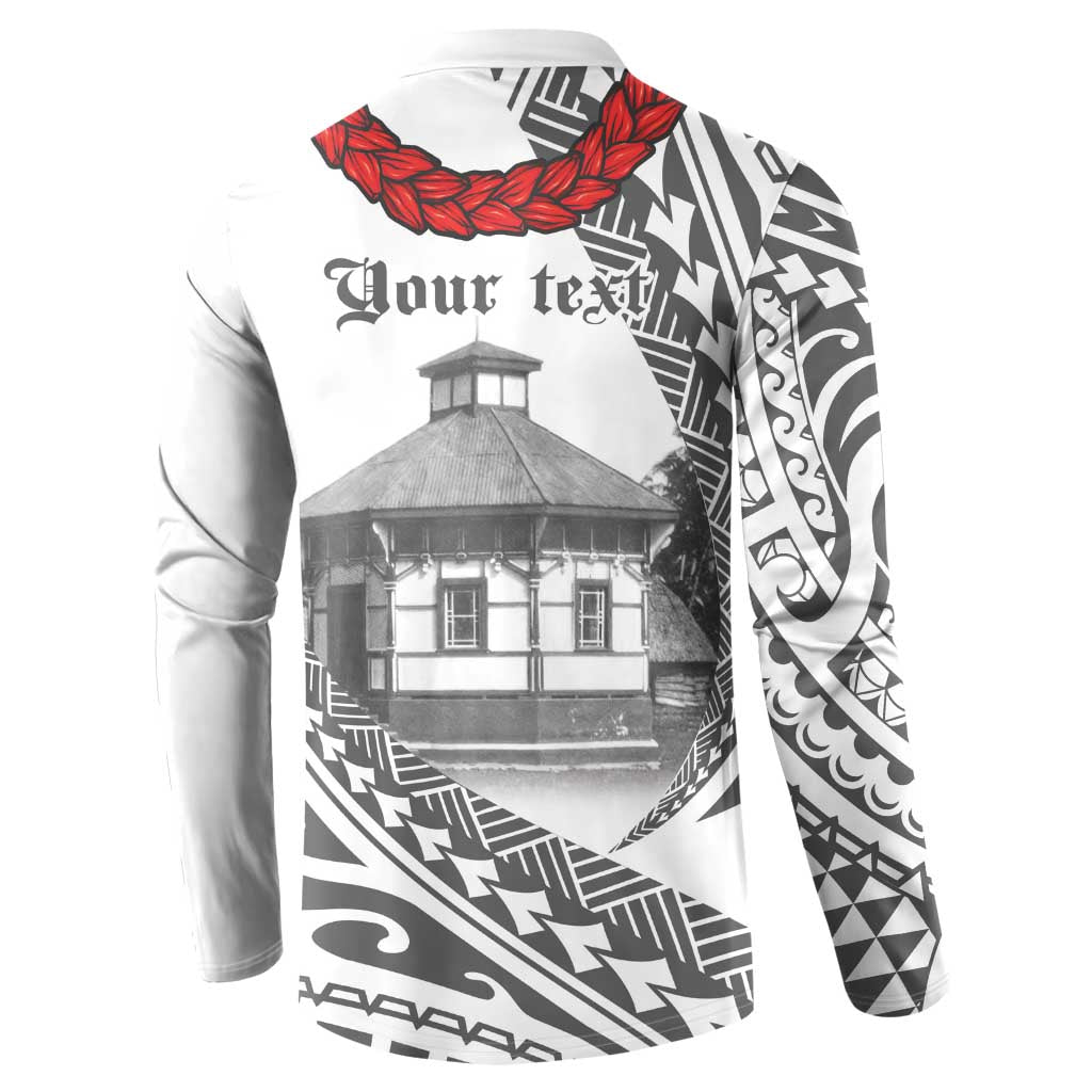 Samoa Mau Movement House Personalised Button Sweatshirt Fa'a Samoa The Samoan Way