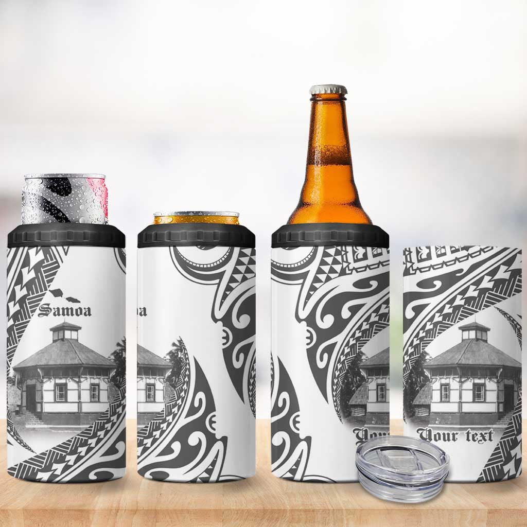 Samoa Mau Movement House Personalised 4 in 1 Can Cooler Tumbler Fa'a Samoa The Samoan Way
