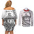 Samoa Mau Movement House Personalised Couples Matching Off Shoulder Short Dress and Long Sleeve Button Shirt Fa'a Samoa The Samoan Way