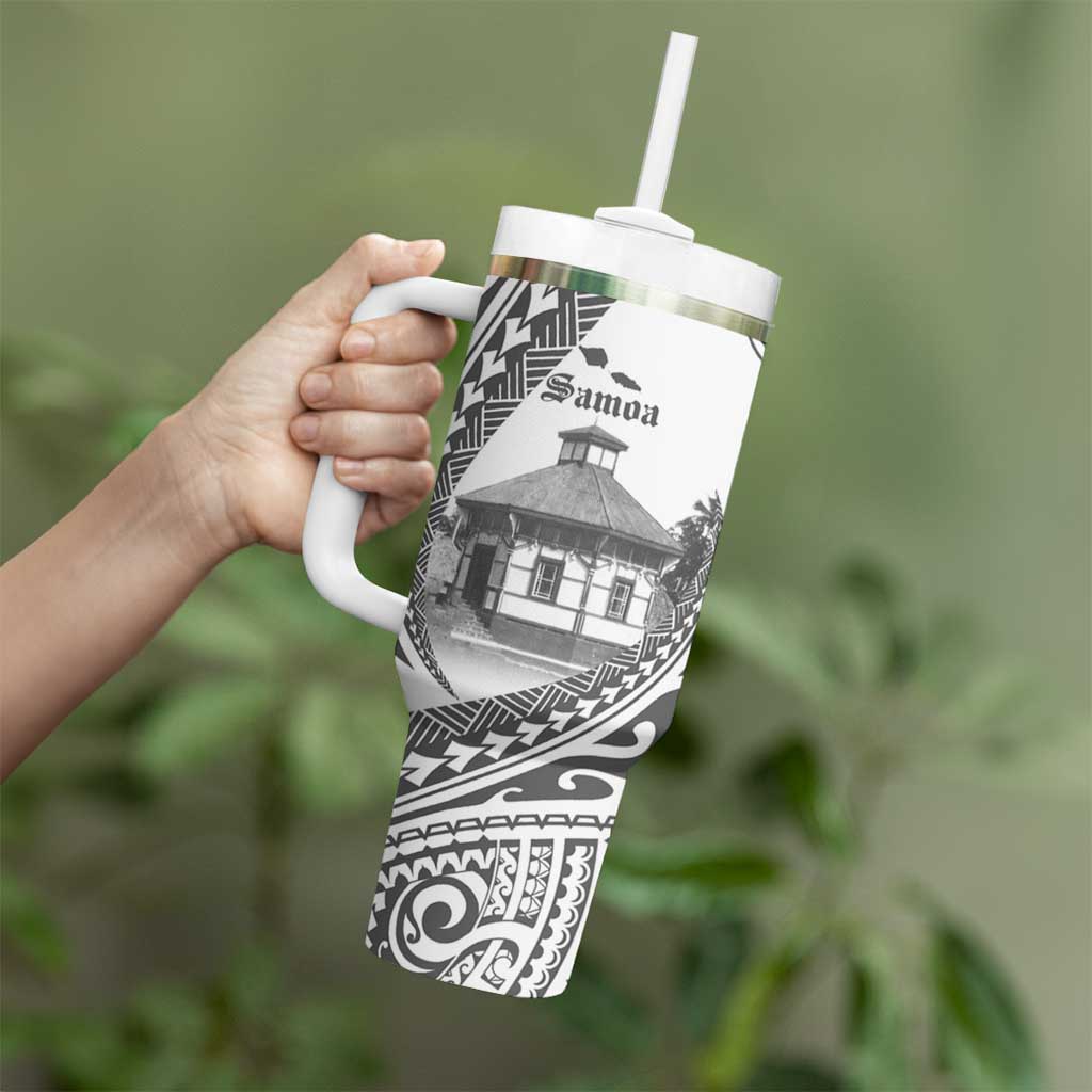 Samoa Mau Movement House Personalised Tumbler With Handle Fa'a Samoa The Samoan Way