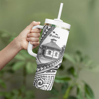 Samoa Mau Movement House Personalised Tumbler With Handle Fa'a Samoa The Samoan Way