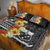 Samoa Tribal Hibiscus Flowers Quilt Bed Set