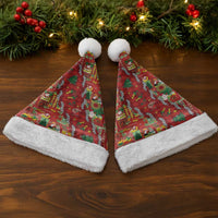 Mele Kalikimaka Pakalana Pikake Lei Christmas Santa Hat Hawaiian Rodeo Paniolo Omaomao Palaka - Polynesian Pride