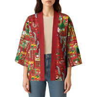 Mele Kalikimaka Pakalana Pikake Lei Kimono Hawaiian Rodeo Paniolo Omaomao Palaka - Polynesian Pride