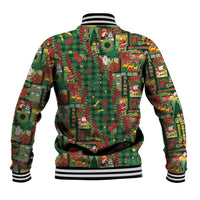 Mele Kalikimaka Pakalana Pikake Lei Baseball Jacket Hawaiian Rodeo Paniolo Ulaula Palaka - Polynesian Pride