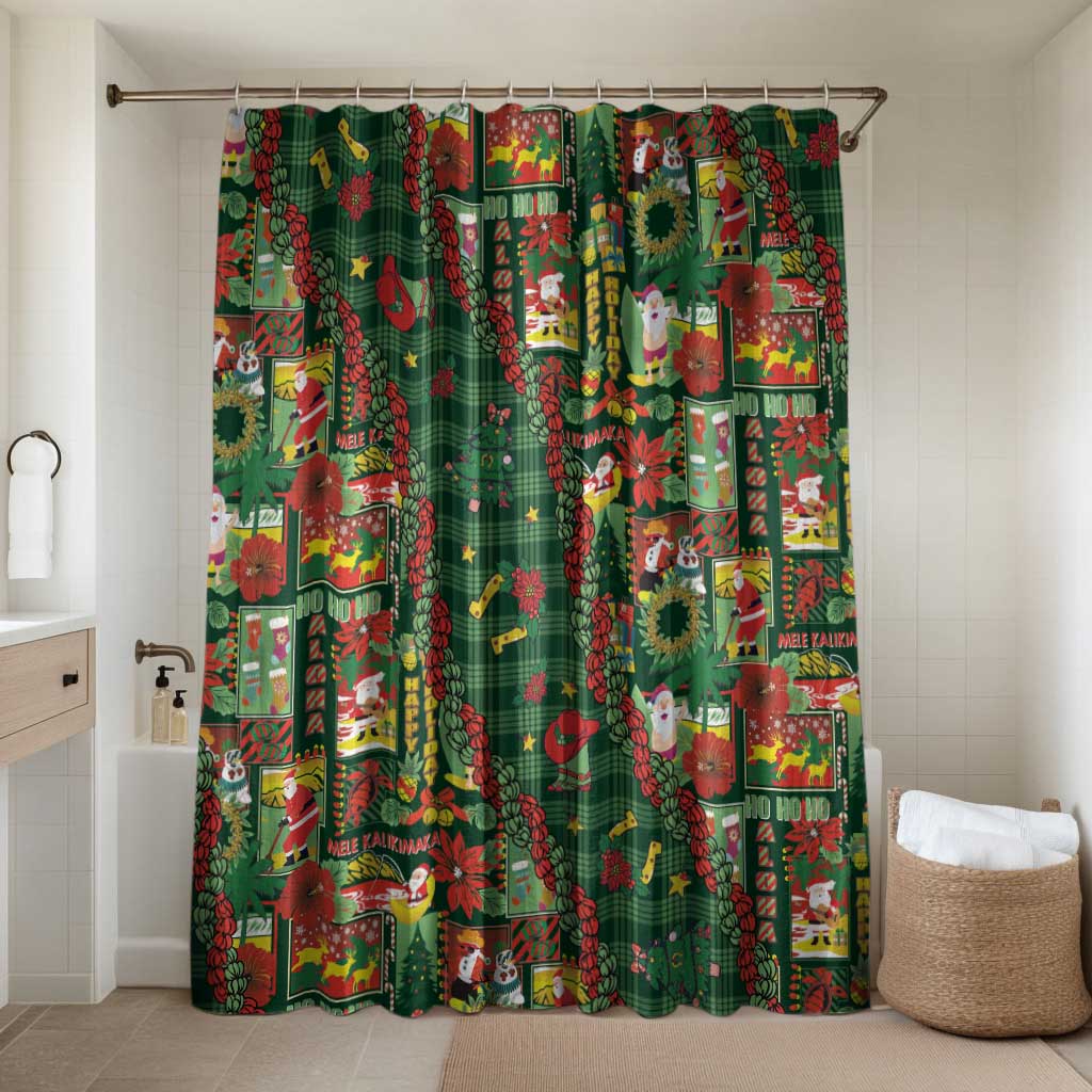 Mele Kalikimaka Pakalana Pikake Lei Bathroom Set Hawaiian Rodeo Paniolo Ulaula Palaka - Polynesian Pride