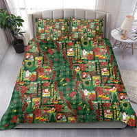 Mele Kalikimaka Pakalana Pikake Lei Bedding Set Hawaiian Rodeo Paniolo Ulaula Palaka - Polynesian Pride