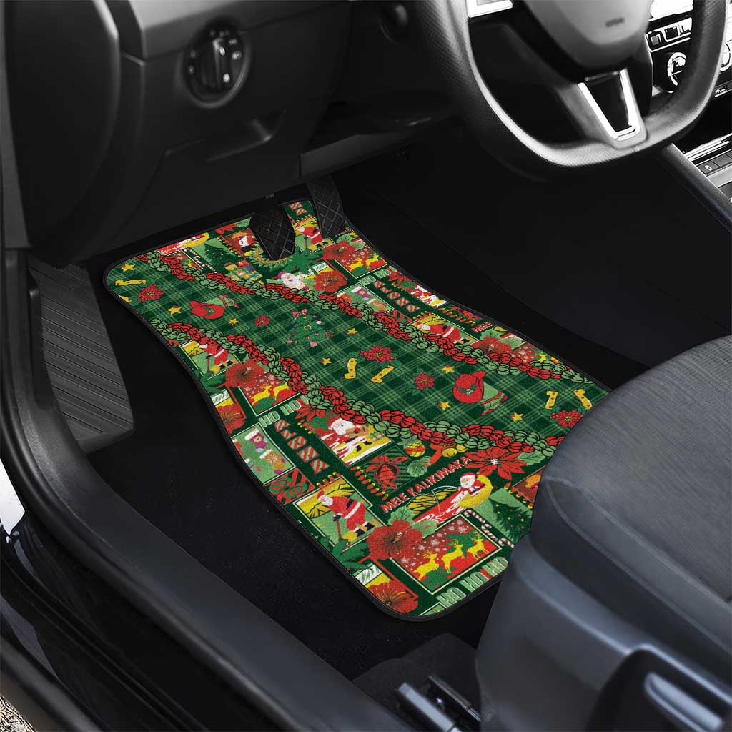 Mele Kalikimaka Pakalana Pikake Lei Car Mats Hawaiian Rodeo Paniolo Ulaula Palaka - Polynesian Pride