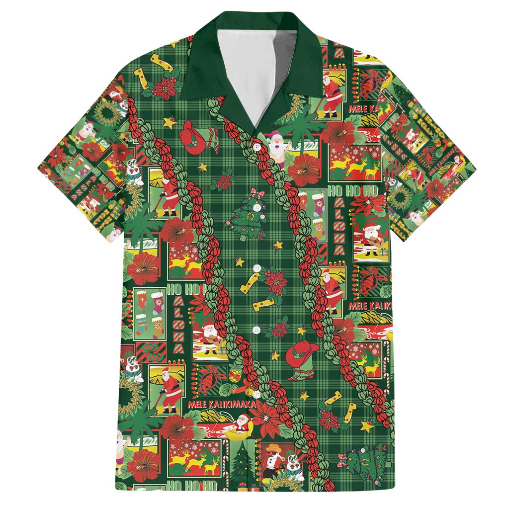 Mele Kalikimaka Pakalana Pikake Lei Hawaiian Shirt Hawaiian Rodeo Paniolo Ulaula Palaka - Polynesian Pride