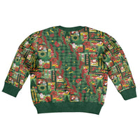 Mele Kalikimaka Pakalana Pikake Lei Kid Ugly Christmas Sweater Hawaiian Rodeo Paniolo Ulaula Palaka - Polynesian Pride