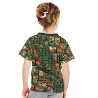 Mele Kalikimaka Pakalana Pikake Lei Kid T Shirt Hawaiian Rodeo Paniolo Ulaula Palaka - Polynesian Pride
