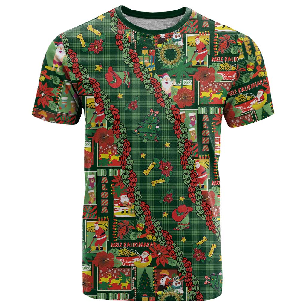 Mele Kalikimaka Pakalana Pikake Lei T Shirt Hawaiian Rodeo Paniolo Ulaula Palaka - Polynesian Pride