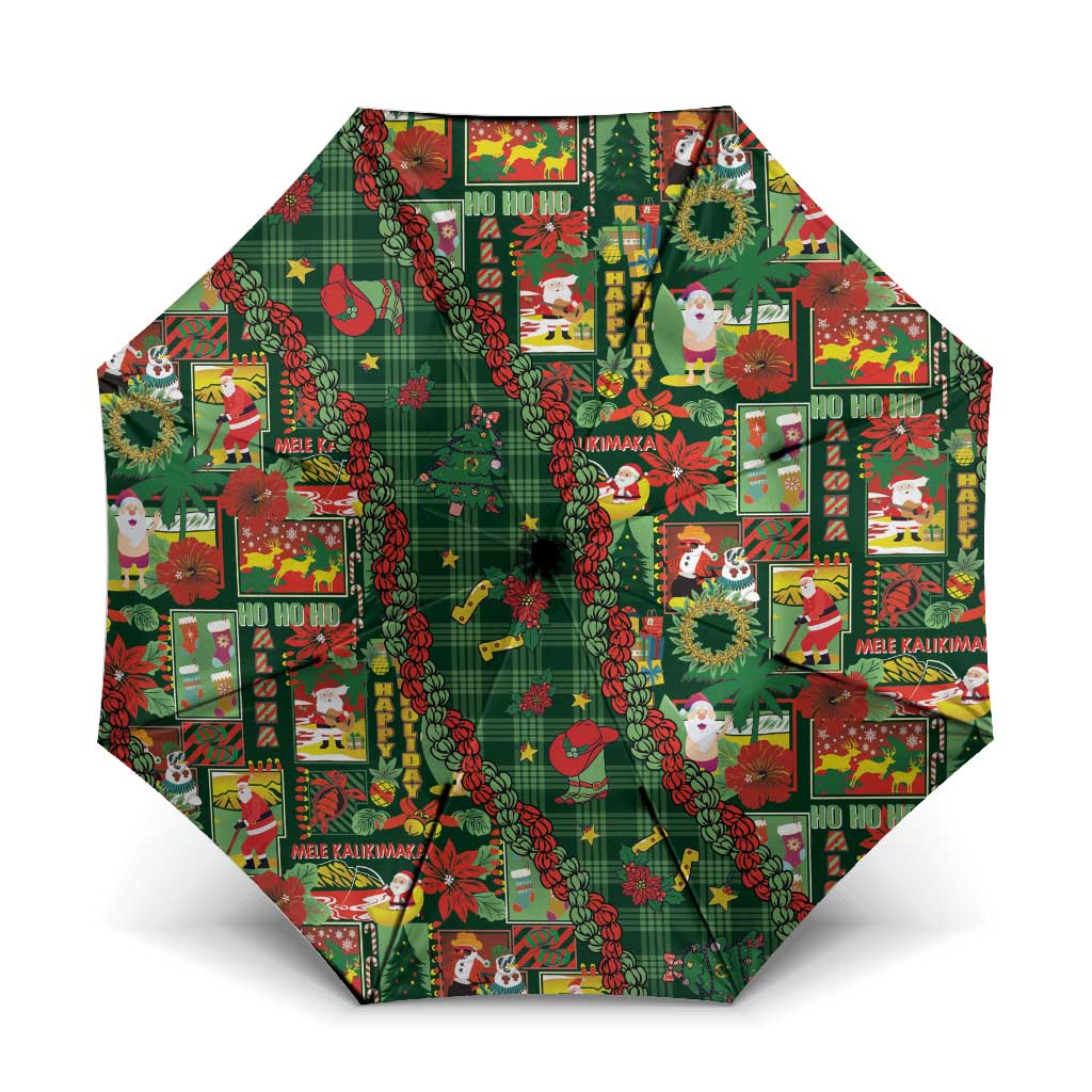 Mele Kalikimaka Pakalana Pikake Lei Umbrella Hawaiian Rodeo Paniolo Ulaula Palaka - Polynesian Pride
