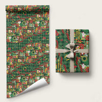 Mele Kalikimaka Pakalana Pikake Lei Wrapping Paper Hawaiian Rodeo Paniolo Ulaula Palaka - Polynesian Pride