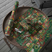 Mele Kalikimaka Pakalana Pikake Lei Wrapping Paper Hawaiian Rodeo Paniolo Ulaula Palaka - Polynesian Pride