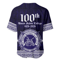 Tonga Queen Salote College 100 years Baseball Jersey QSC 1926-2026 Tongan Pattern