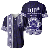 Tonga Queen Salote College 100 years Baseball Jersey QSC 1926-2026 Tongan Pattern