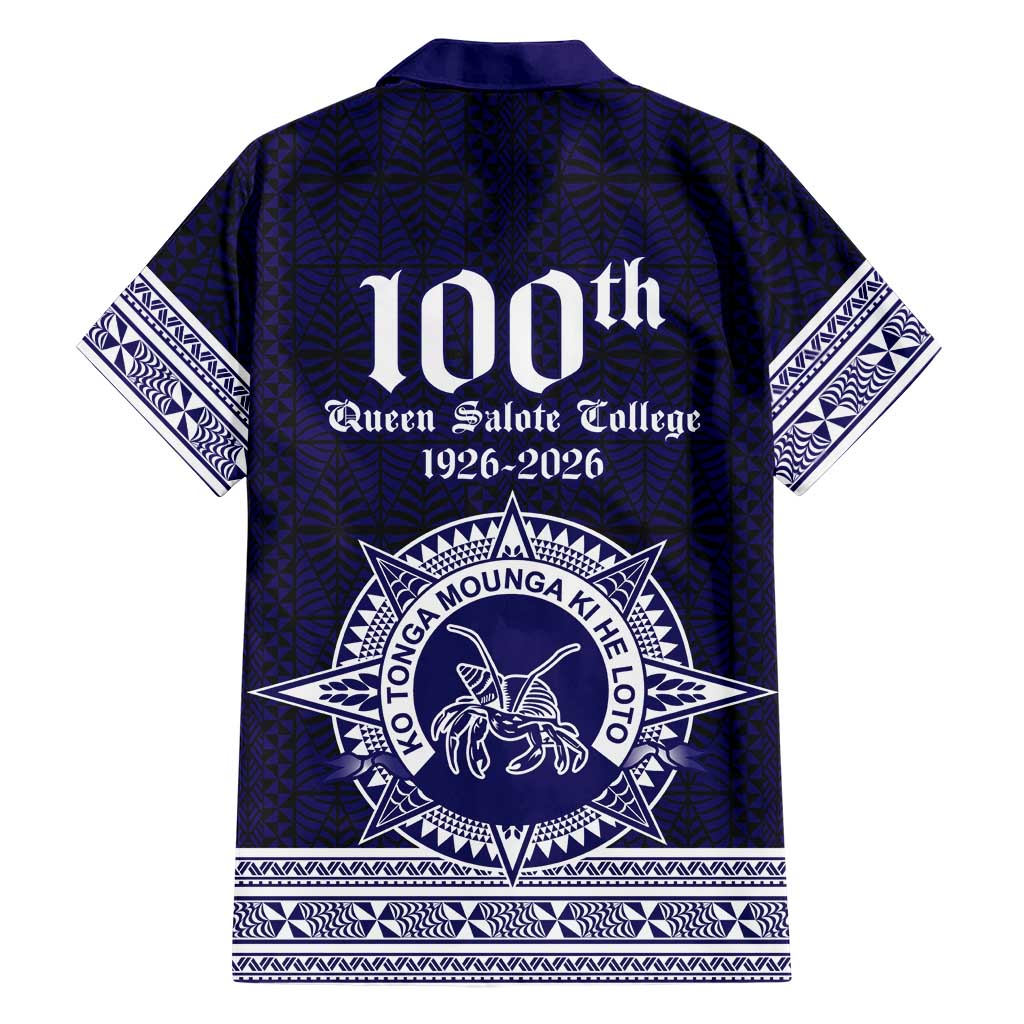 Tonga Queen Salote College 100 years Family Matching Short Sleeve Bodycon Dress and Hawaiian Shirt QSC 1926-2026 Tongan Pattern LT9 - Polynesian Pride