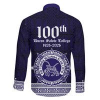 Tonga Queen Salote College 100 years Family Matching Summer Maxi Dress and Hawaiian Shirt QSC 1926-2026 Tongan Pattern LT9 - Polynesian Pride