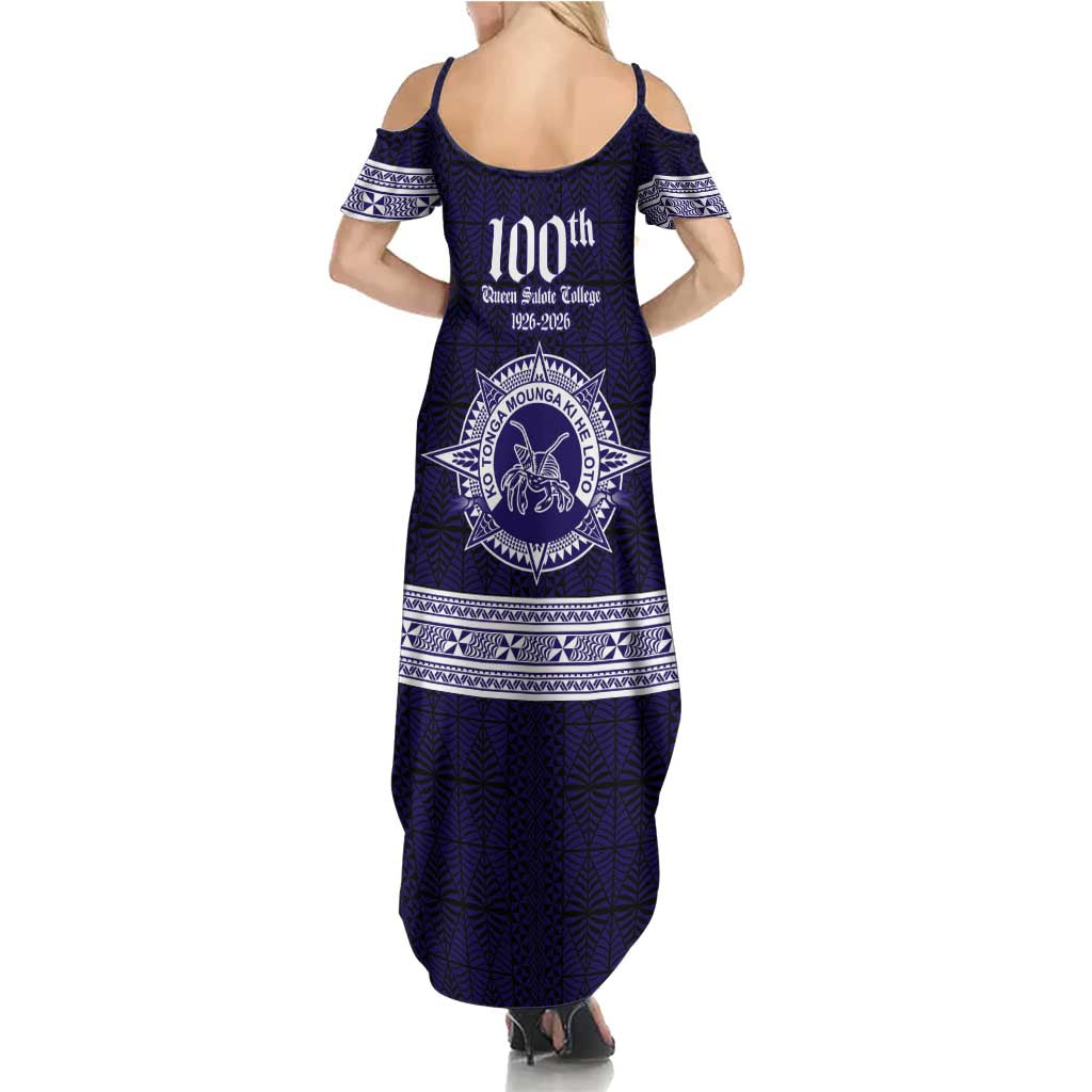 Tonga Queen Salote College 100 years Family Matching Summer Maxi Dress and Hawaiian Shirt QSC 1926-2026 Tongan Pattern LT9 - Polynesian Pride