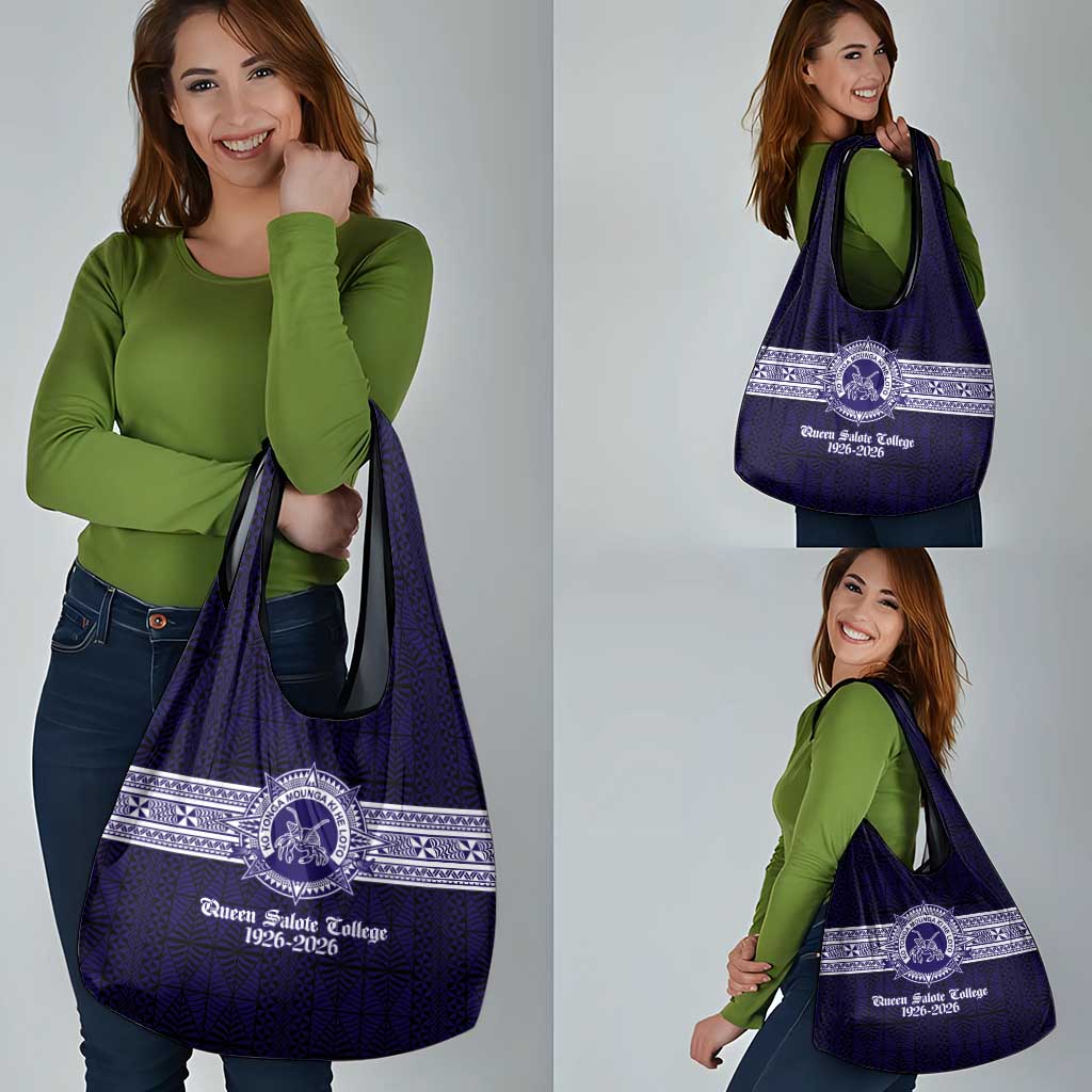 Tonga Queen Salote College 100 years Grocery Bag QSC 1926-2026 Tongan Pattern