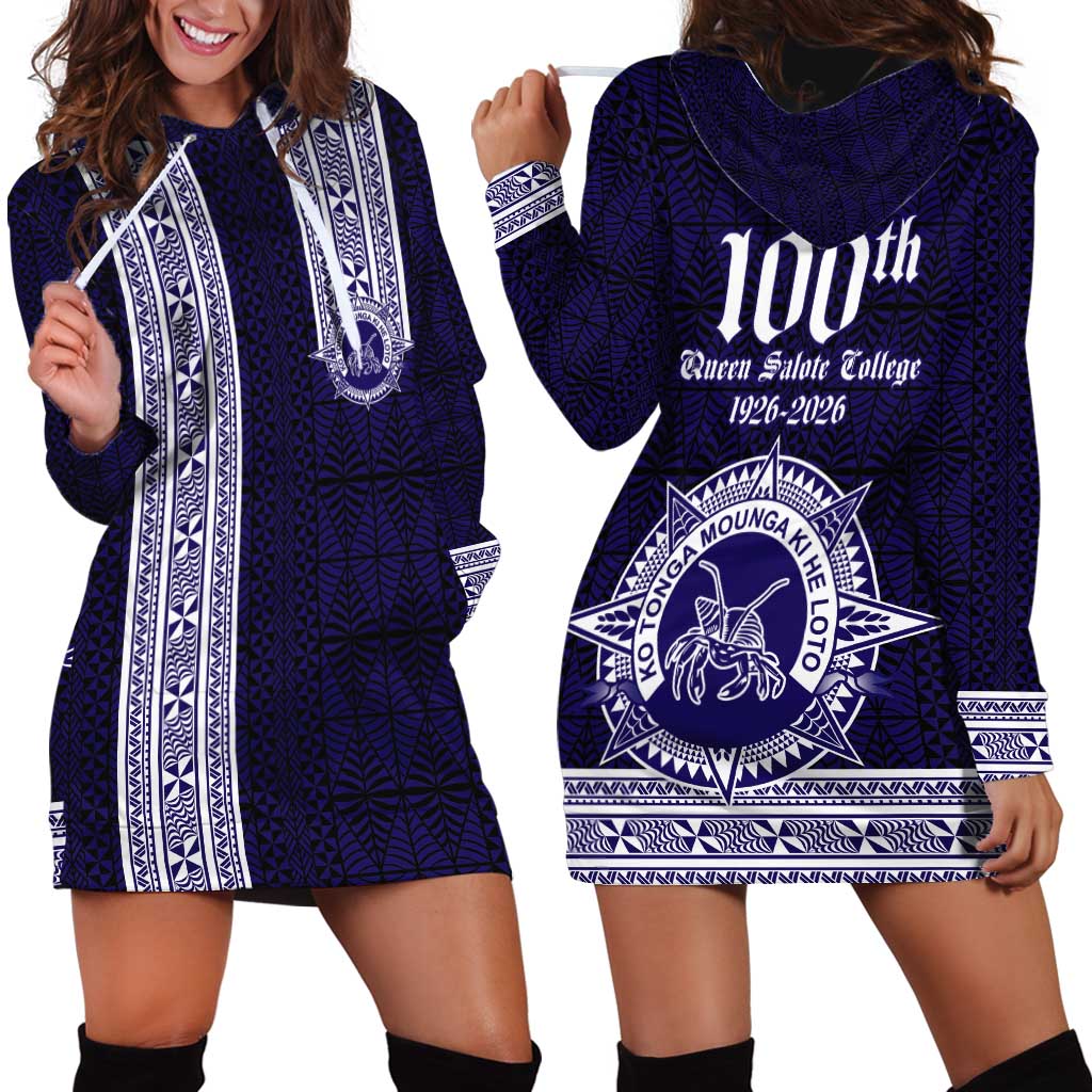 Tonga Queen Salote College 100 years Hoodie Dress QSC 1926-2026 Tongan Pattern