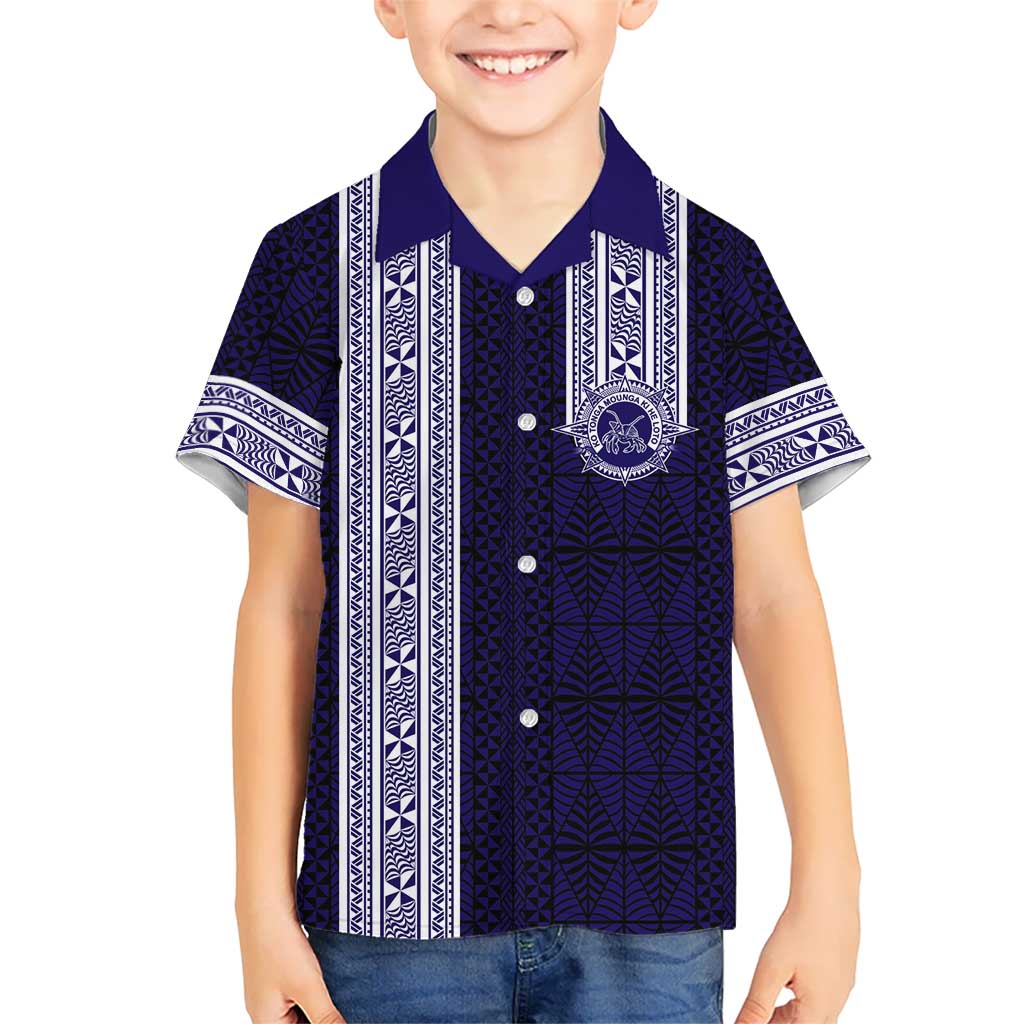 Tonga Queen Salote College 100 years Kid Hawaiian Shirt QSC 1926-2026 Tongan Pattern