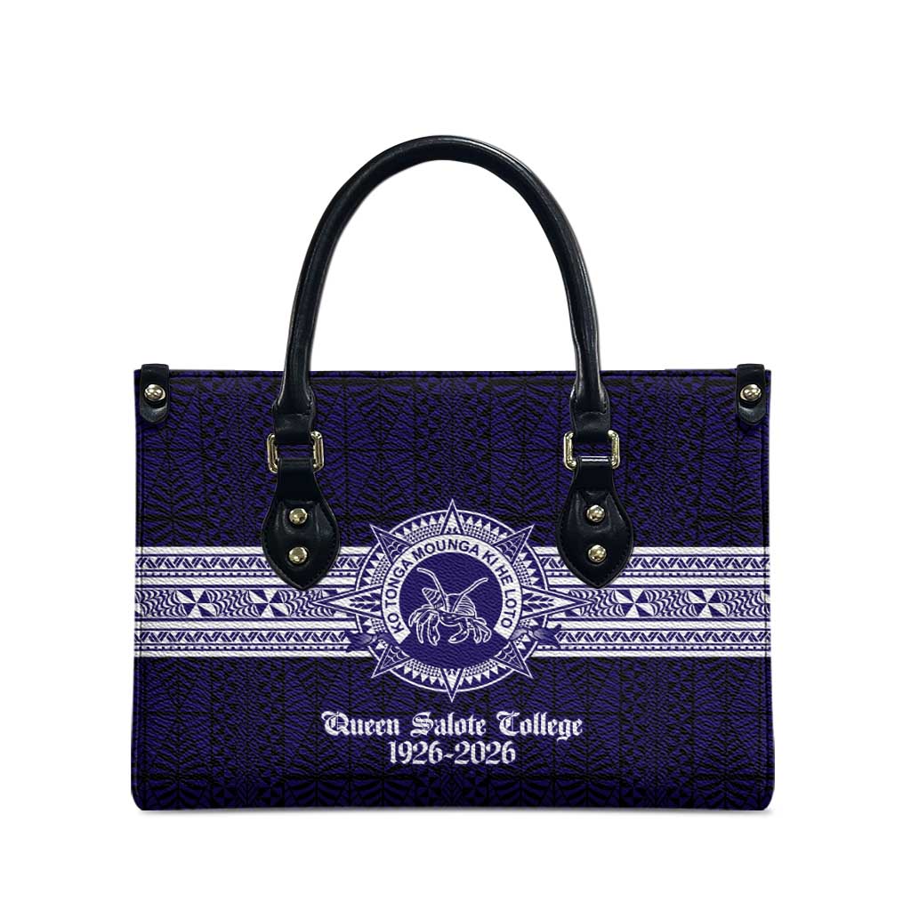 Tonga Queen Salote College 100 years Leather Bag QSC 1926-2026 Tongan Pattern