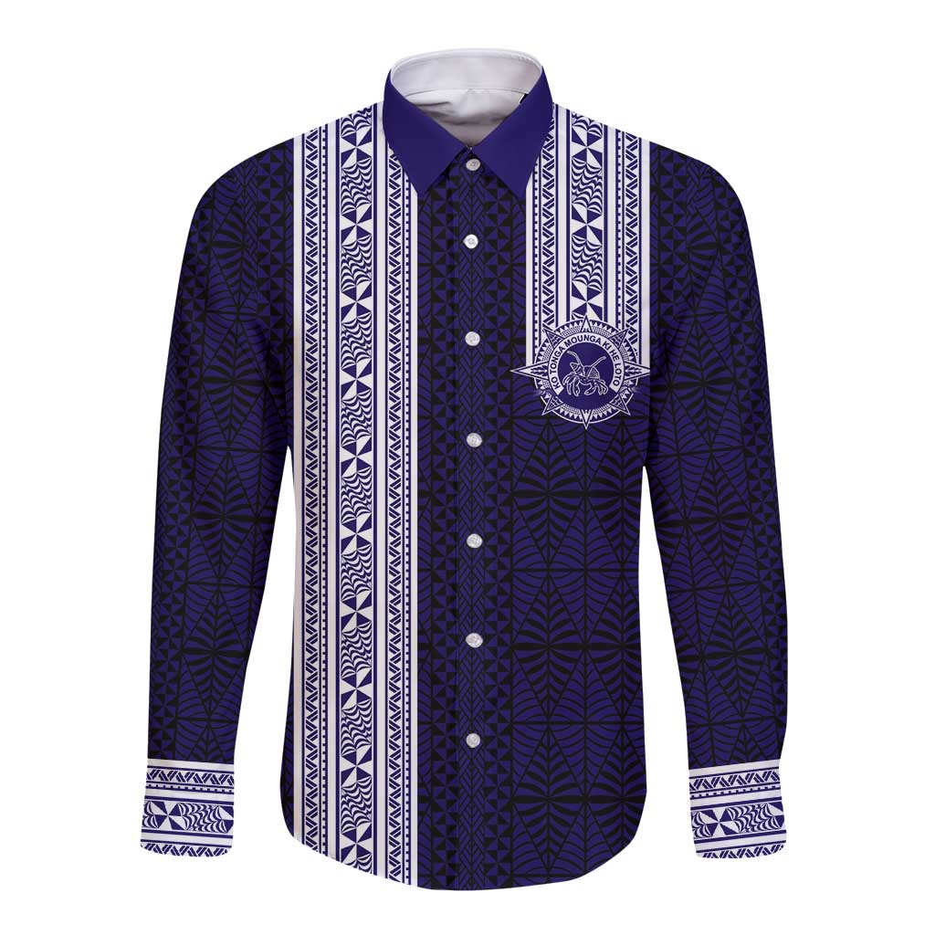 Tonga Queen Salote College 100 years Long Sleeve Button Shirt QSC 1926-2026 Tongan Pattern