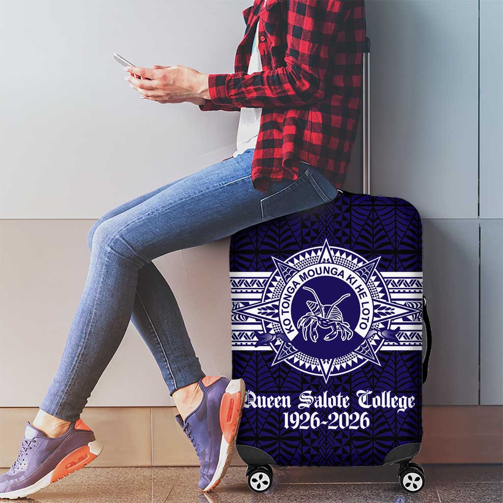 Tonga Queen Salote College 100 years Luggage Cover QSC 1926-2026 Tongan Pattern
