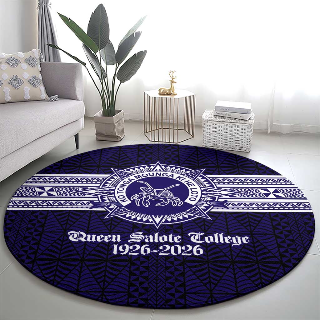Tonga Queen Salote College 100 years Round Carpet QSC 1926-2026 Tongan Pattern