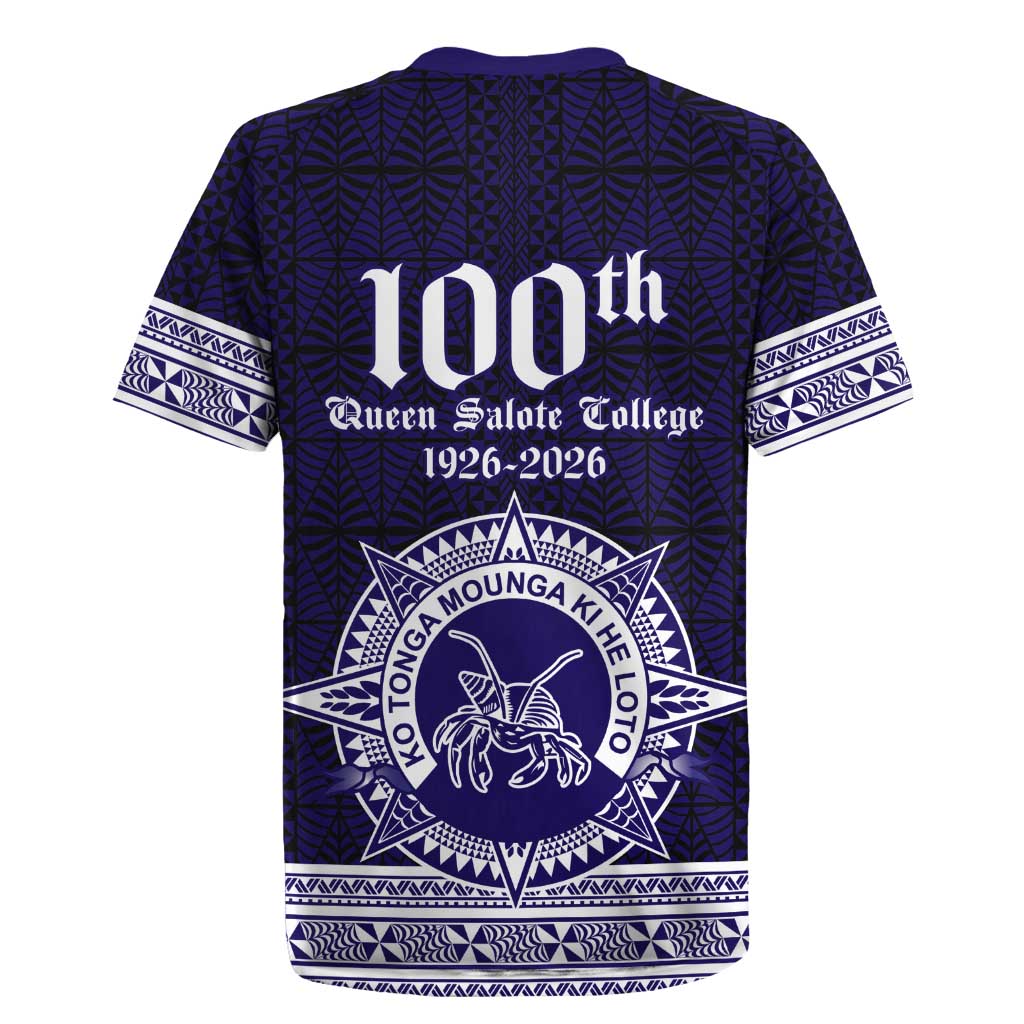 Tonga Queen Salote College 100 years Rugby Jersey QSC 1926-2026 Tongan Pattern