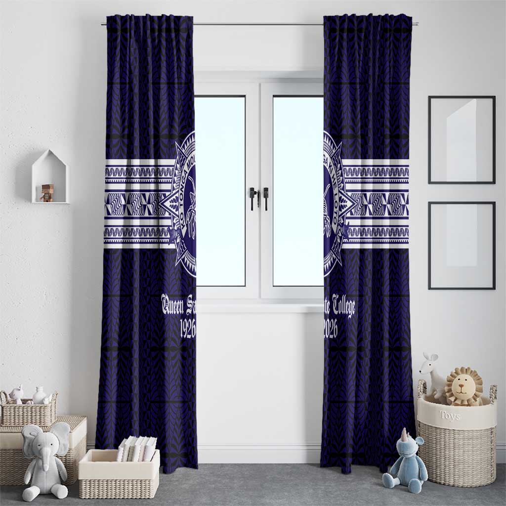 Tonga Queen Salote College 100 years Window Curtain QSC 1926-2026 Tongan Pattern
