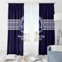 Tonga Queen Salote College 100 years Window Curtain QSC 1926-2026 Tongan Pattern