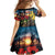 Kangaroo-Kiwi Soldier ANZAC Personalised Family Matching Mermaid Dress and Hawaiian Shirt Golden Wattle and Pohutukawa Flowers