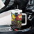 Kangaroo-Kiwi Soldier ANZAC Personalised Tumbler With Handle Golden Wattle and Pohutukawa Flowers