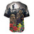 Kangaroo-Kiwi Soldier ANZAC Personalised Baseball Jersey Golden Wattle Poppy Flowers