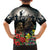 Kangaroo-Kiwi Soldier ANZAC Personalised Family Matching Long Sleeve Bodycon Dress and Hawaiian Shirt Golden Wattle Poppy Flowers