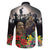 Kangaroo-Kiwi Soldier ANZAC Personalised Family Matching Mermaid Dress and Hawaiian Shirt Golden Wattle Poppy Flowers