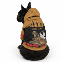 Australia ANZAC Day Personalised Pet Hoodie Honouring The Animals That Served LT9 - Polynesian Pride